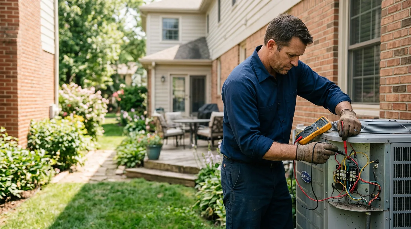 HVAC technician working near Bartelso, IL